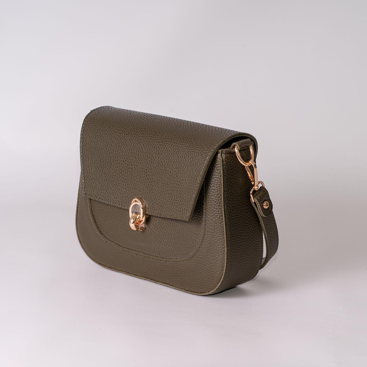 Сумка женская кросс-боди XENIA № 44-24 из эко-кожи Хаки - фото 2