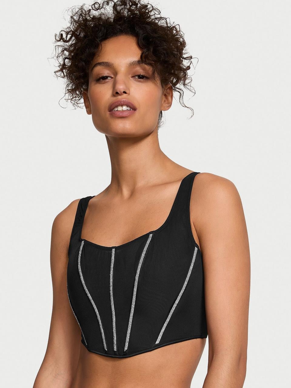 Корсет женский Victoria's Secret Sheer Shine Corset XS Черный (28785676131) Корсет женский Victoria's Secret Sheer Shine Corset XS Черный (28785676131)
