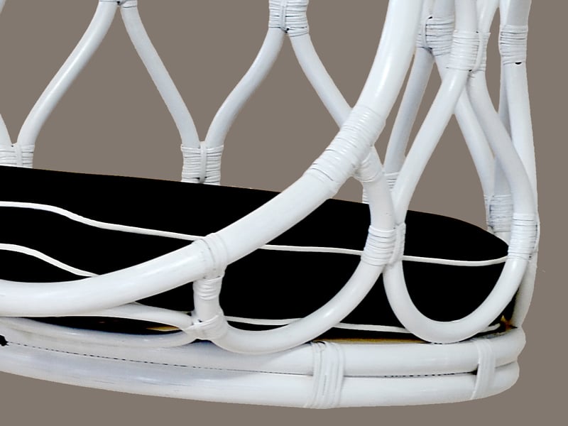 Подвесное кресло-качель Лилия-2 CRUZO натуральный ротанг Белый (kr08217) - фото 2 Подвесное кресло-качель Лилия-2 CRUZO натуральный ротанг Белый (kr08217) - фото 2