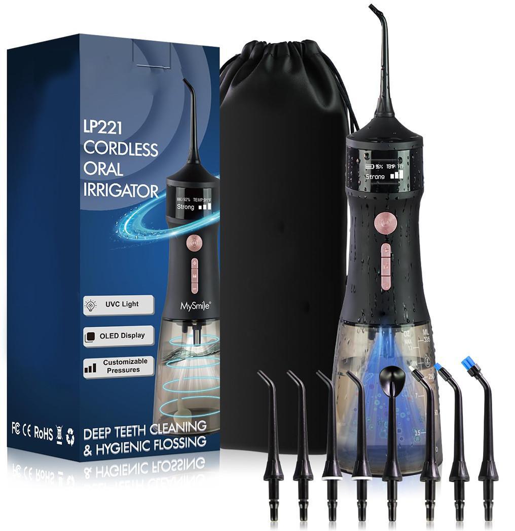 Ирригатор для чистки зубов портативный с УФ-стерилизацией для взрослых и детей (LP221)