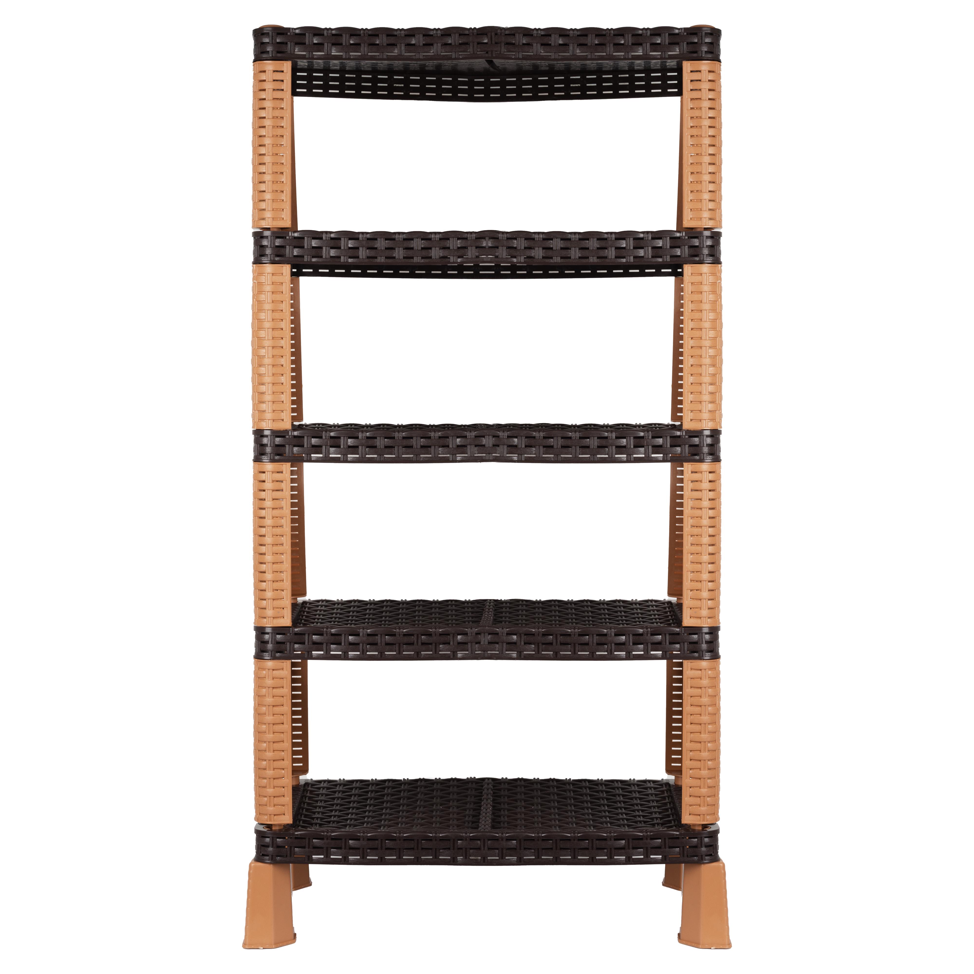 Етажерка Violet House прямокутна 96х52х30 см 5-ярусна Коричневий (UG-0733)