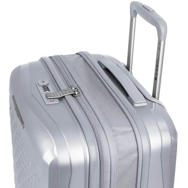 Чемодан на 4-х колесах Gabol Queens M 72/80 л Plata (931361) - фото 8