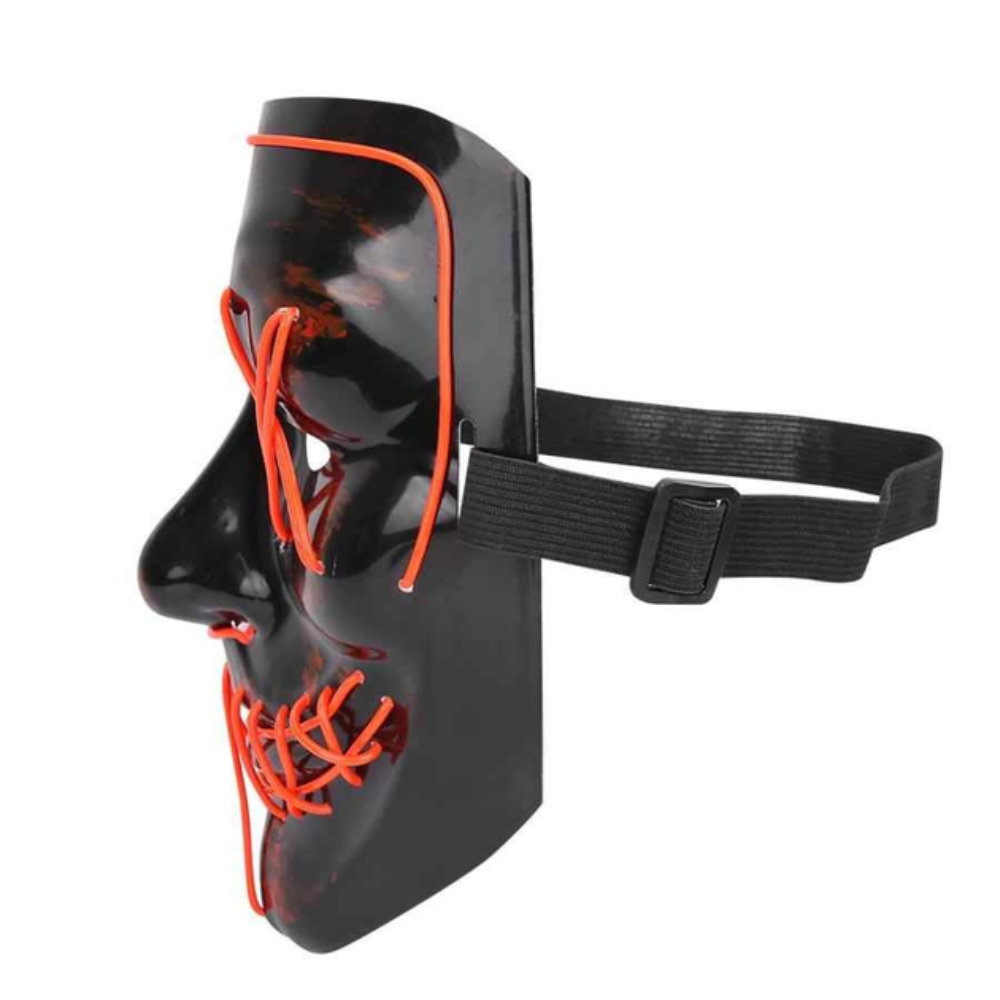 Маска для Хэллоуина Судная ночь 3 режима подсветки Красный (NR1040) - фото 7