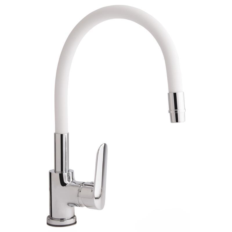 Смеситель для кухни Qtap Linea CRW 007F с рефлекторным изливом Смеситель для кухни Qtap Linea CRW 007F с рефлекторным изливом