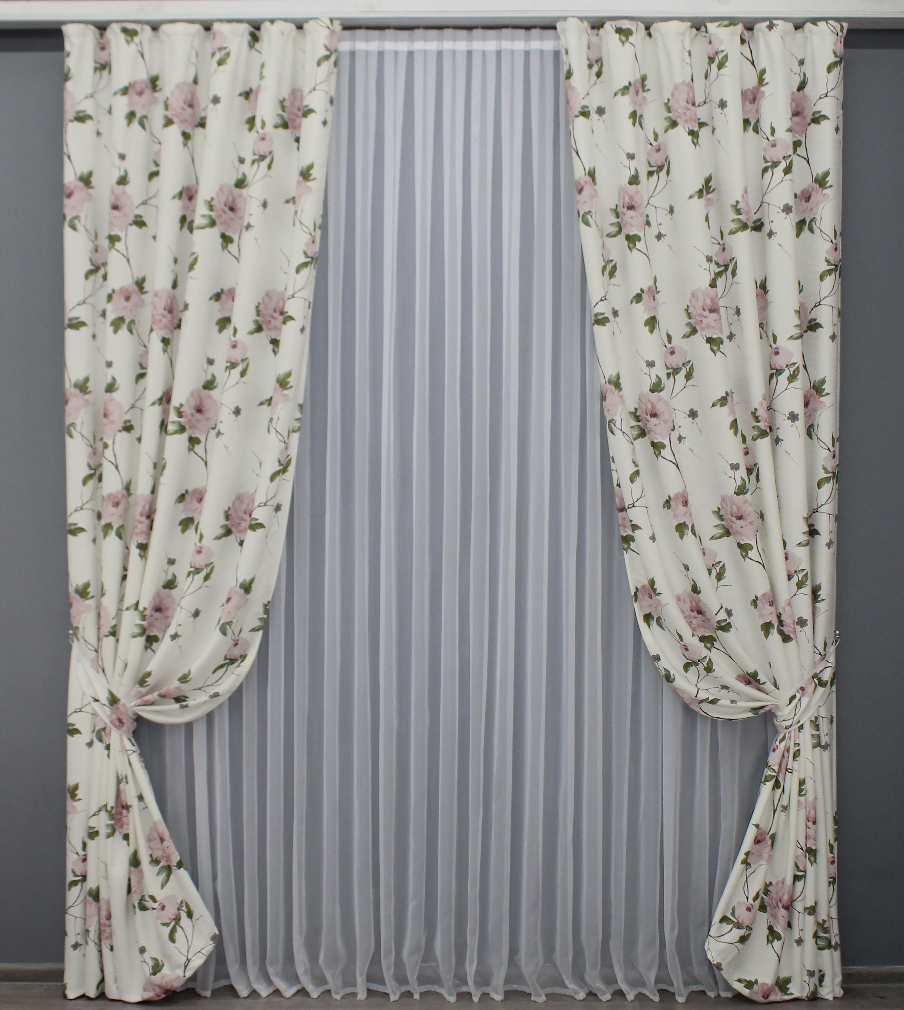 Комплект готовых штор VR-Textil 1413ш 150х270 см 2 шт. Разноцветный (33-0271)