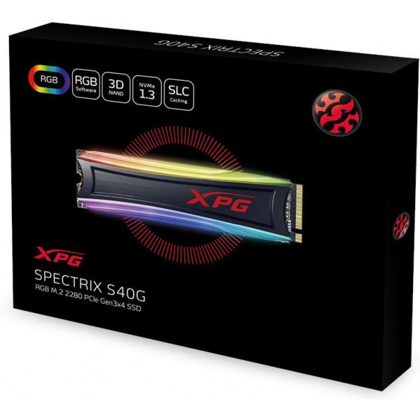 Твердотельный накопитель ADATA M.2 256GB (AS40G-256GT-C) XPG Spectrix S40G RGB - фото 3