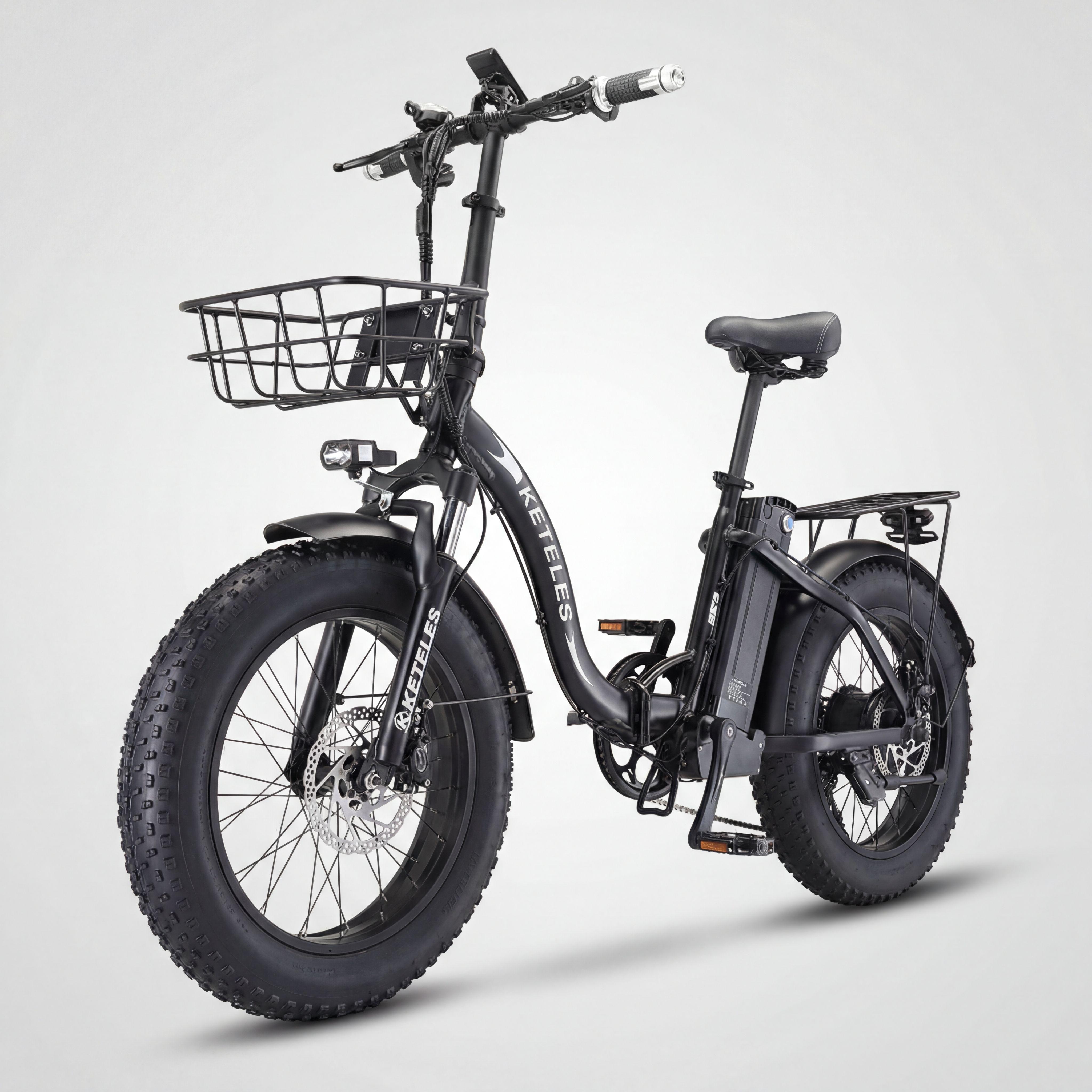 Электровелосипед фетбайк складной Shimano 750W 35Ah 20" KF9 KETELES Черный (73855)