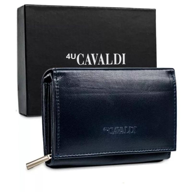 Кошелек женский кожаный 4U CAVALDI RD-02-GCL-6980 Темно-синий