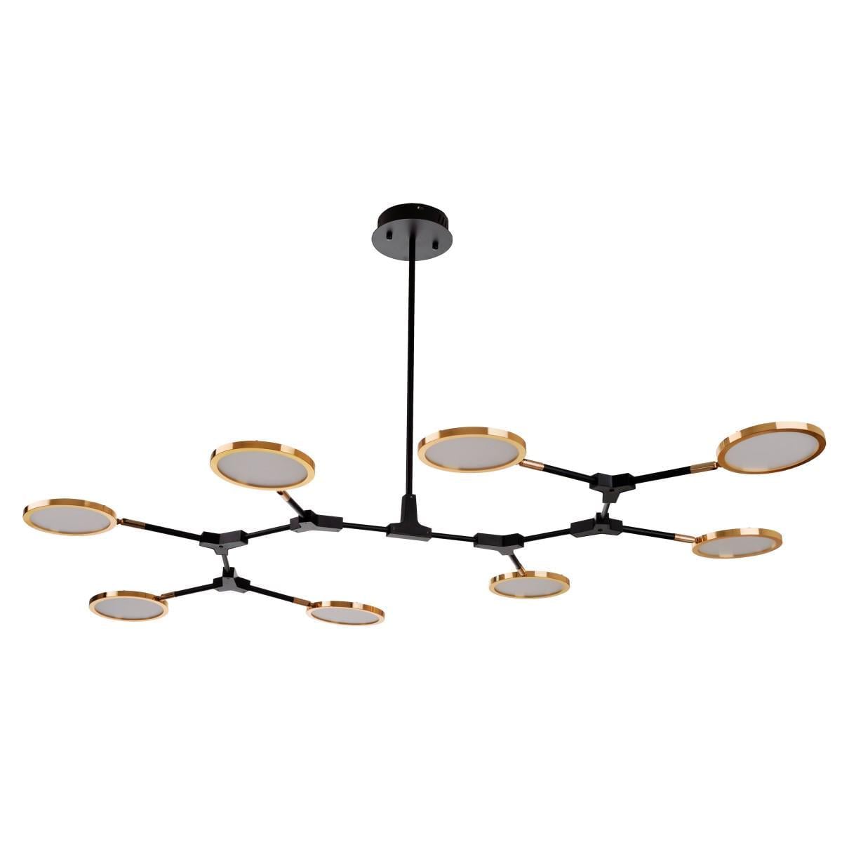 Люстра лофт подвесная светодиодная Brille BL-891S/8 NW 87 W G