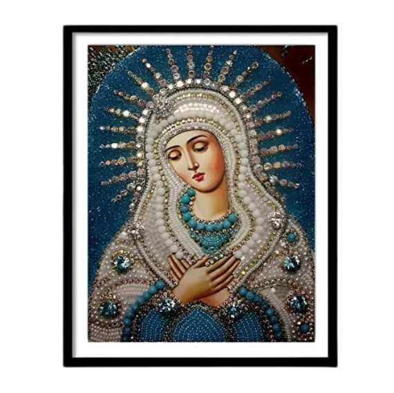 Алмазная мозаика Святая Мария C00614 40х30 см