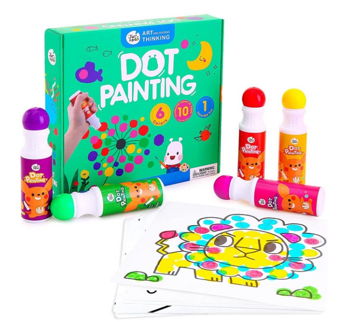 Набор для рисования Jar Melo Точечная живопись для малышей точечные ДОТ маркеры 6 цветов (JA91494) Набор для рисования Jar Melo Точечная живопись для малышей точечные ДОТ маркеры 6 цветов (JA91494)