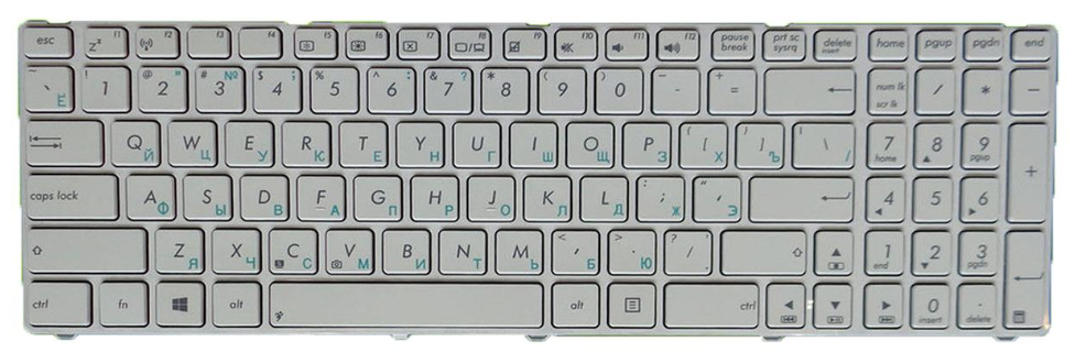 Клавиатура для ноутбука Asus A52 A52Jv матовая (04GNV32KRU00)