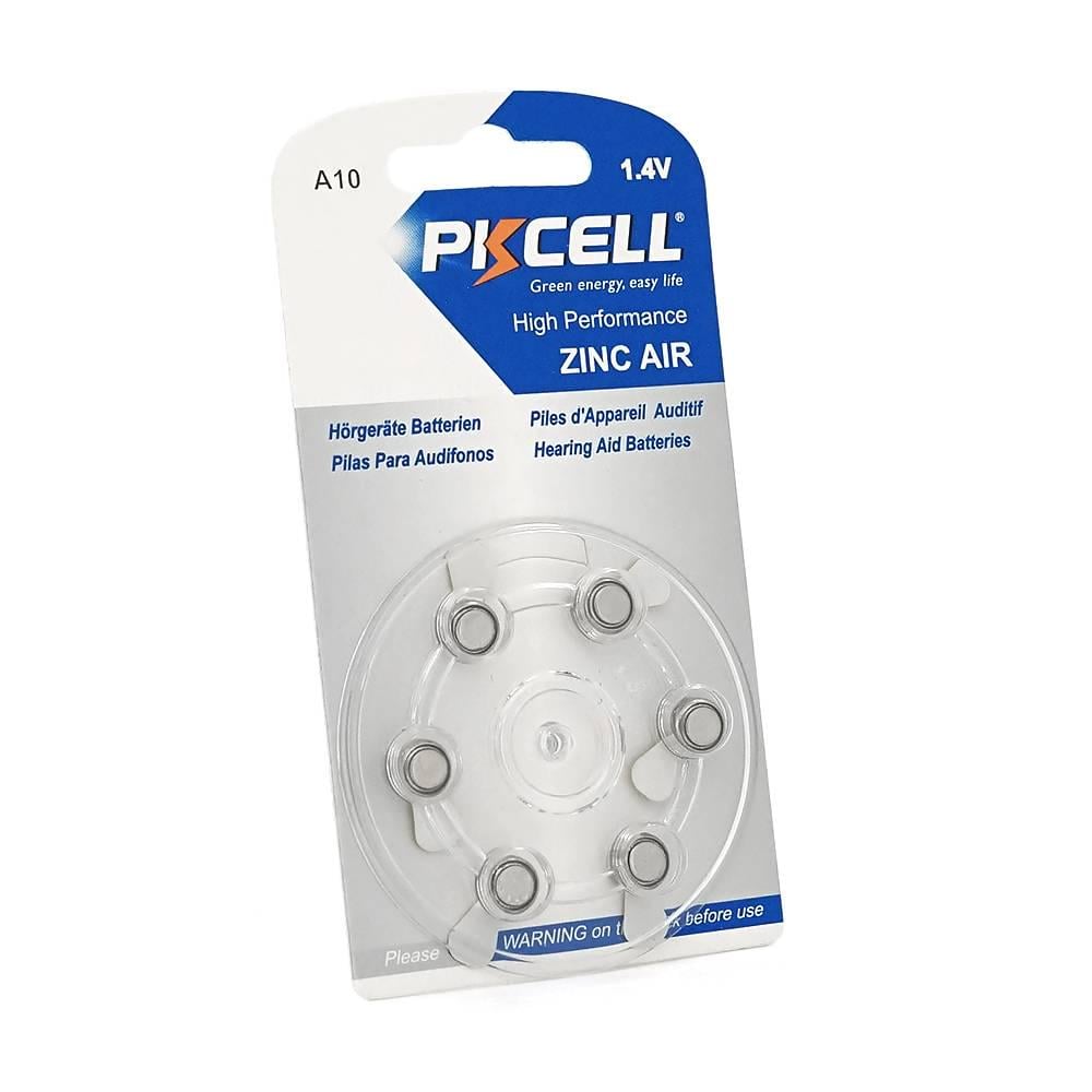 Батарейка повітряно цинкова PKCELL 1,4V ZA10 6 штук у блістері (29675)