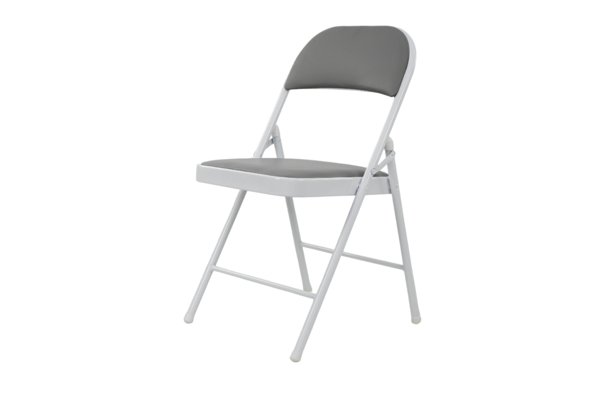 Стілець розкладний Мікс Меблі Лайк Білий/Сірий