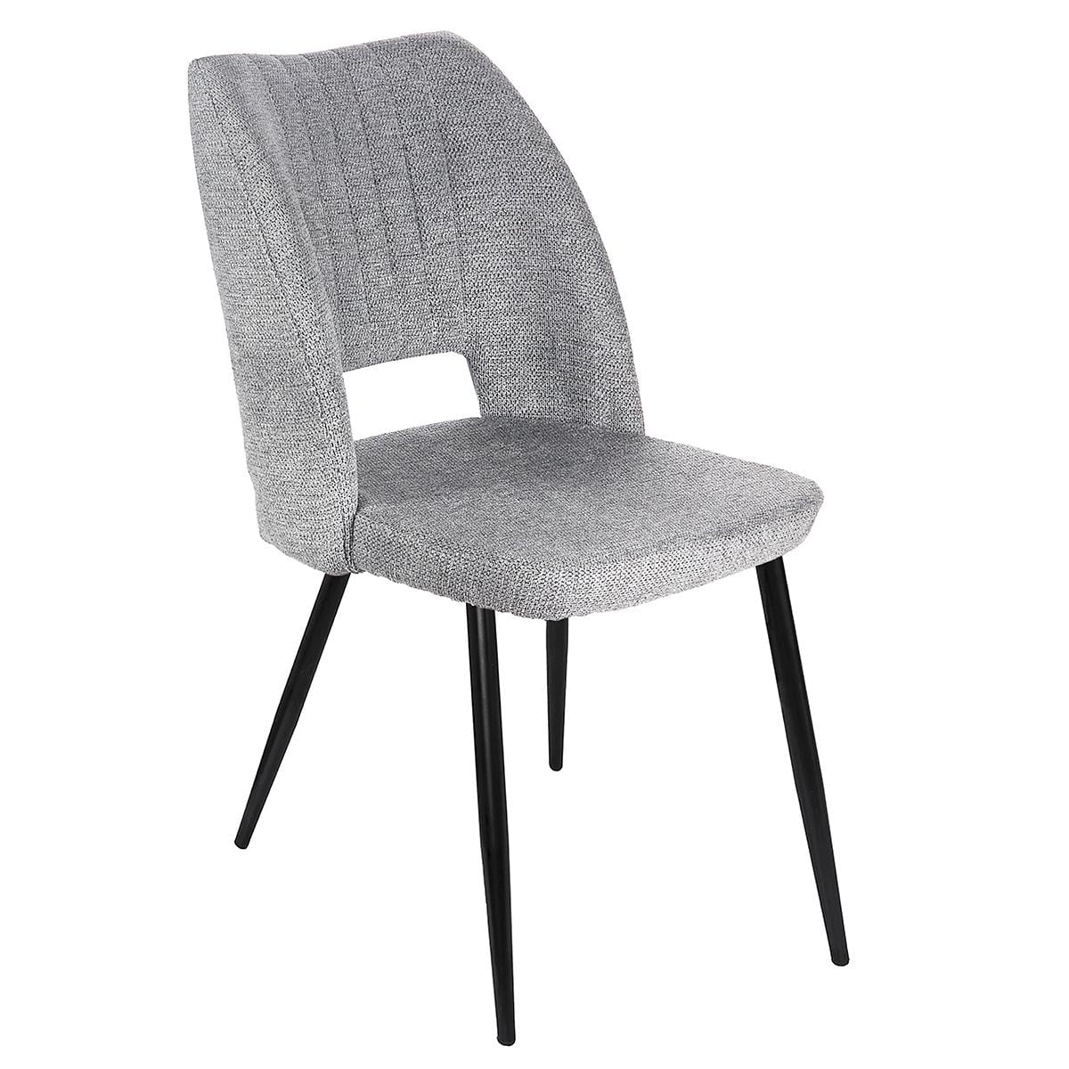 Кухонный стул F-8 Fly AR металл/ткань рогожка Темно-серый (48316)