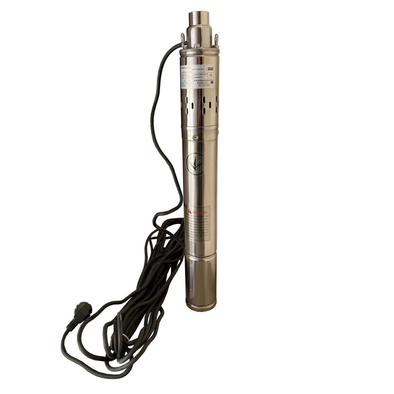 Насос скважинный шнековый VOLKS pumpe 3QGD 1,5-90-0,55 кВт и кабель 15 м/3" (24209688)