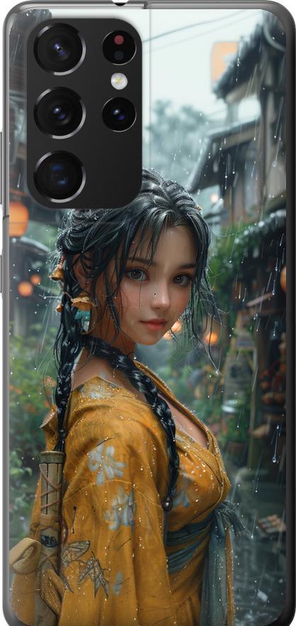 Чехол на Samsung Galaxy S21 Ultra (5G) Anime-girl (6133t-2116-42517)