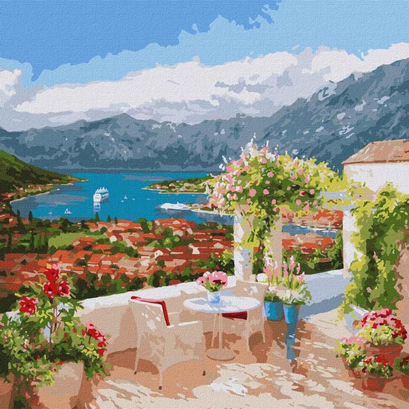 Картина по номерам Идейка Которская бухта 50x50 см (KHO3592)