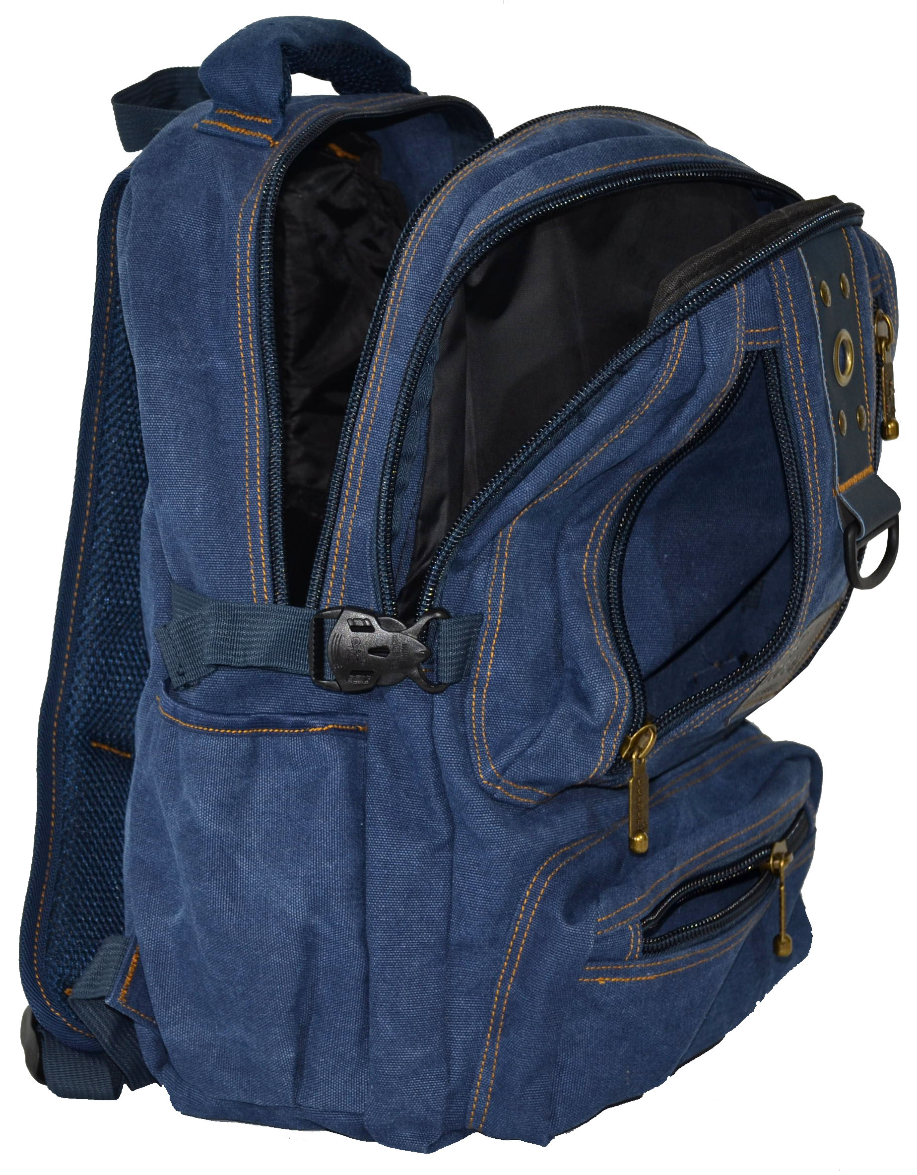 Рюкзак джинсовий Gold Be1304 S 22 л Синій - фото 5 Рюкзак джинсовий Gold Be1304 S 22 л Синій - фото 5