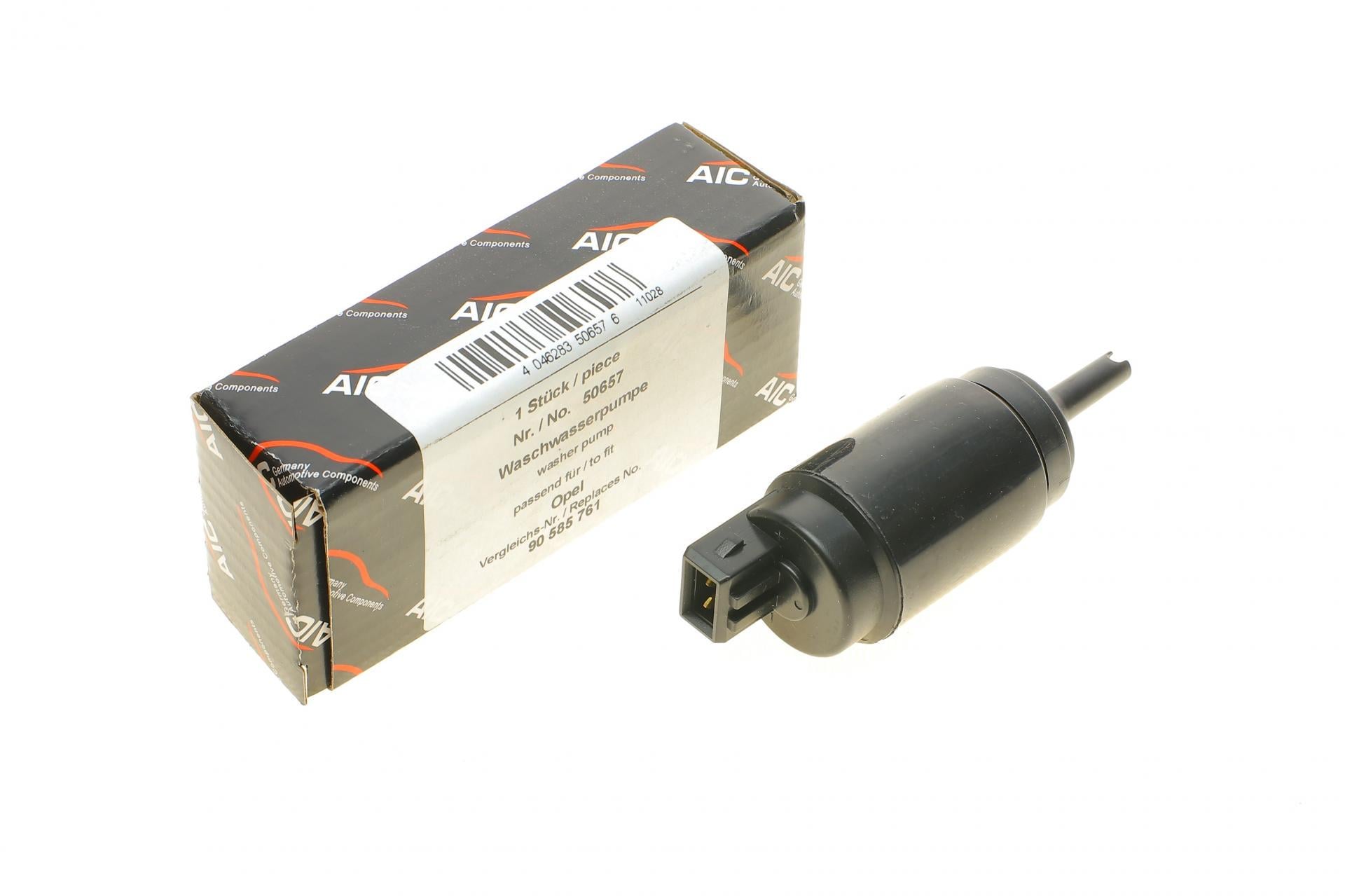 Насос омывателя стекла Aic моно Opel Astra G/H/Combo 01-/VW Caddy II/Passat/T4 (50657)