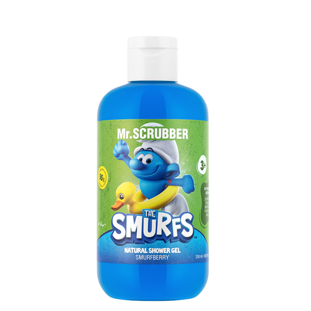 Детский гель для душа Mr. Scrubber The Smurfs Smurfberry от 3 лет 250 мл Детский гель для душа Mr. Scrubber The Smurfs Smurfberry от 3 лет 250 мл