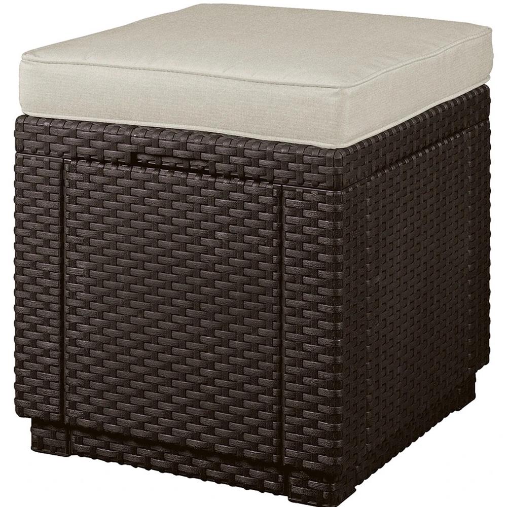 Пуф садовий Keter Cube With Cushion Brown/Oat (258810)