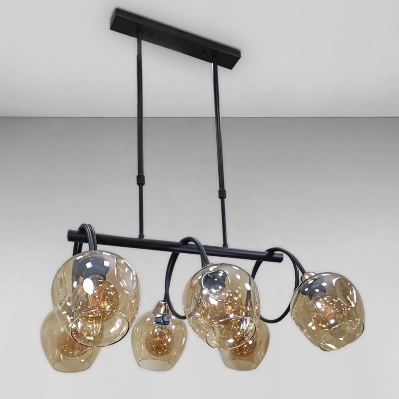 Люстра подвесная Light House LS-18034-6 Черный/Коричневый