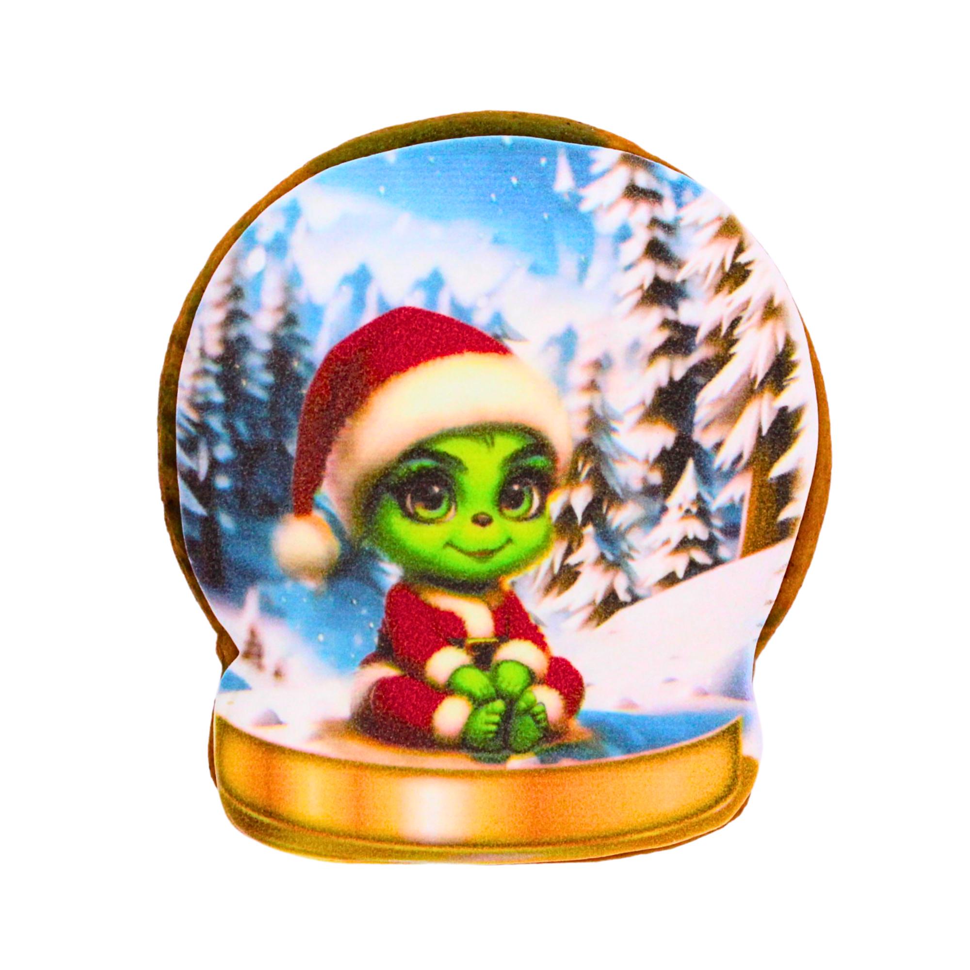 Пряник с принтом Крафт Печенье Новый год Гринч малыш в лесу 45 г (nw045110)