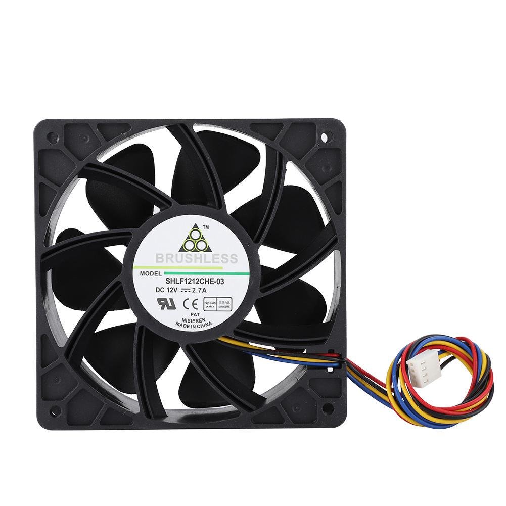 Кулер для Asic Bitmain Brushless SHLF1212CHE-03 DC12 V 2,7 A 12CM S9 S7 Fast Heat - фото 1