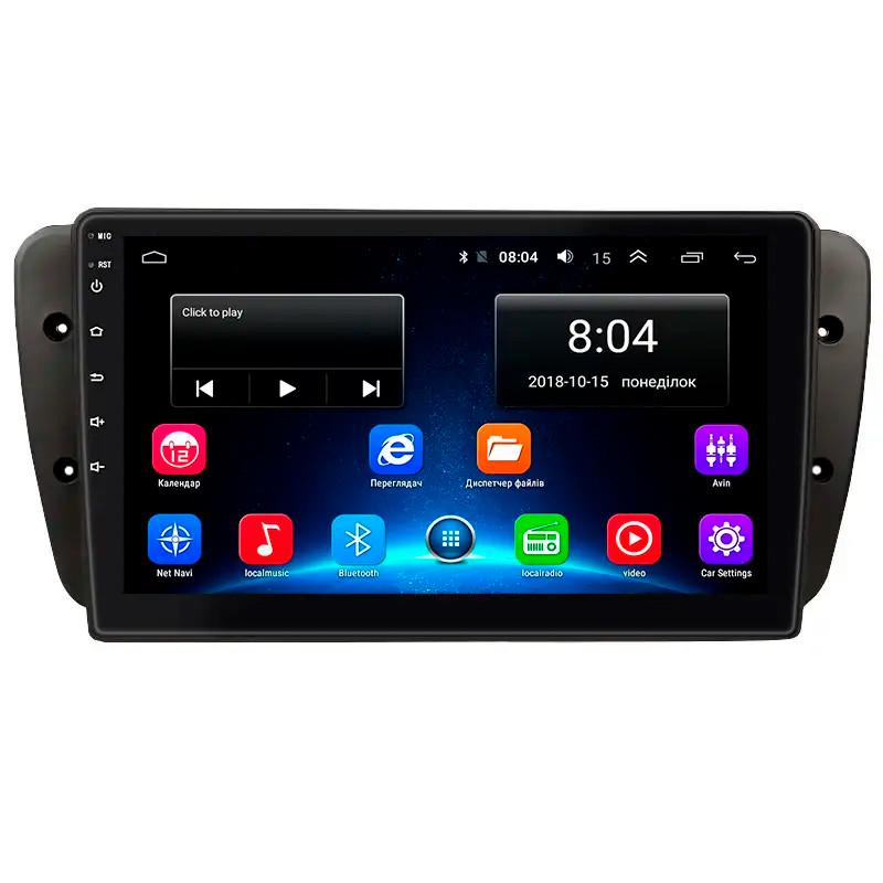 Магнитола штатная Lesko 9" для SEAT Ibiza IV Restyling 2012-2015 2/32Gb Wi-Fi GPS Base