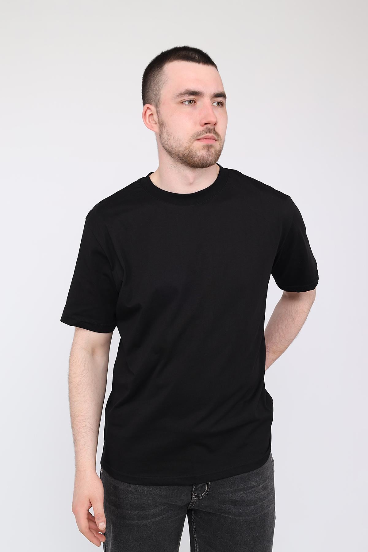 Футболка с коротким рукавом мужская Yuki ЦБ-00293439 р. 46 Черный (SKT001309510)