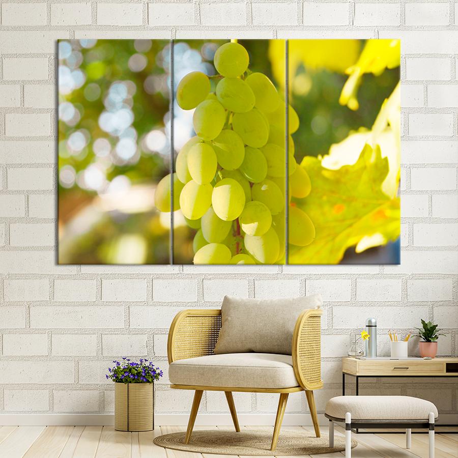 Настенний декор Яркий зелёный виноград 129x90 см (A551-4)