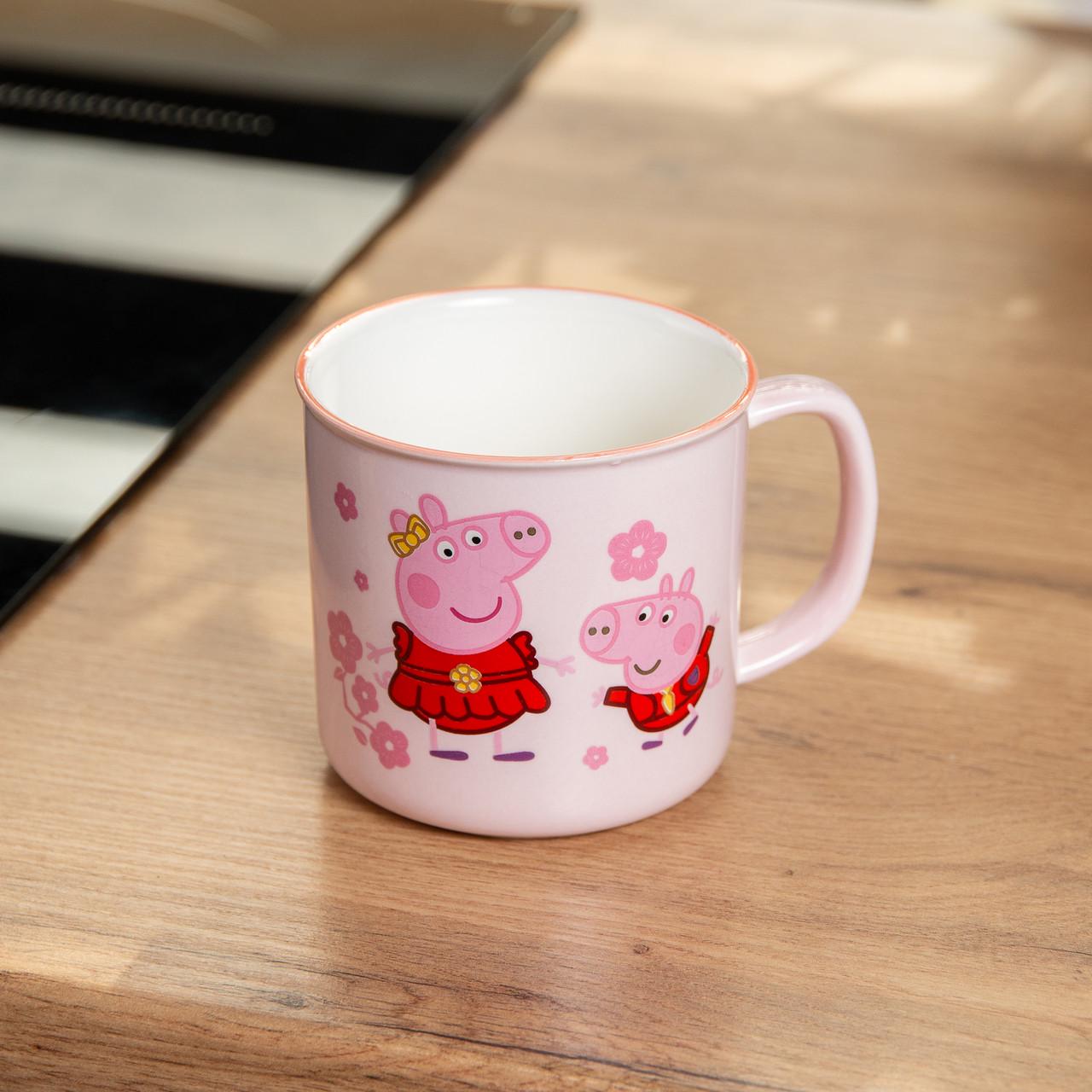 Кухоль керамічний Peppa Pig 400 мл Рожевий - фото 4 Кухоль керамічний Peppa Pig 400 мл Рожевий - фото 4