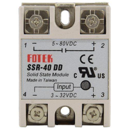 Реле однофазное твердотельное SSR-40DD для постоянного тока на 40 А (1966727) Реле однофазное твердотельное SSR-40DD для постоянного тока на 40 А (1966727)