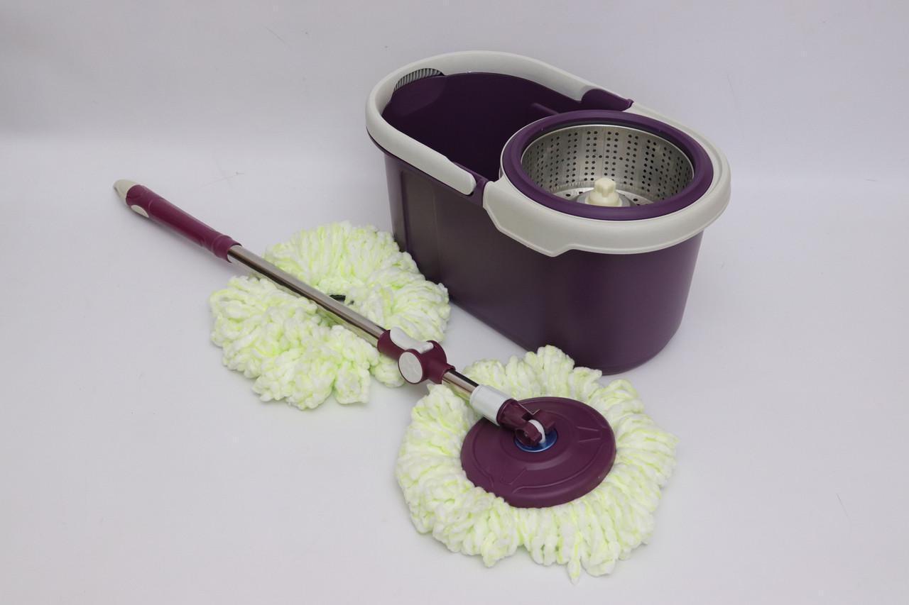 Швабра с автоматическим отжимом Magic и круглым ведром - фото 2