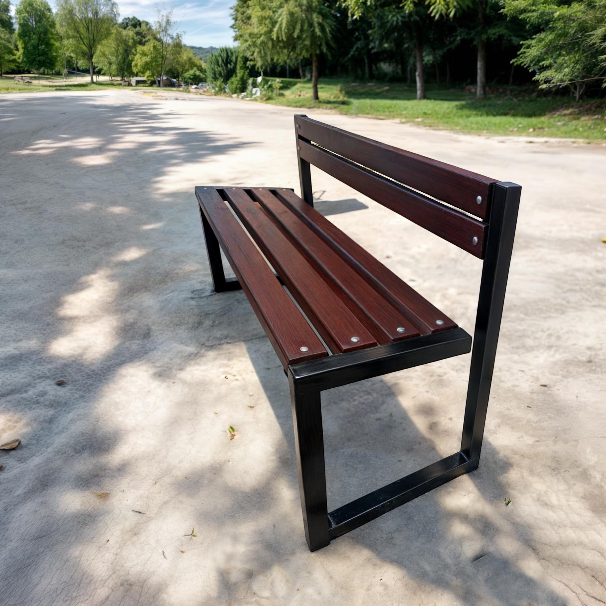 Скамейка садовая ТОБІ ШО Лофт Бенч со спинкой без подлокотников 1 м Каштан (25588900) - фото 3 Скамейка садовая ТОБІ ШО Лофт Бенч со спинкой без подлокотников 1 м Каштан (25588900) - фото 3