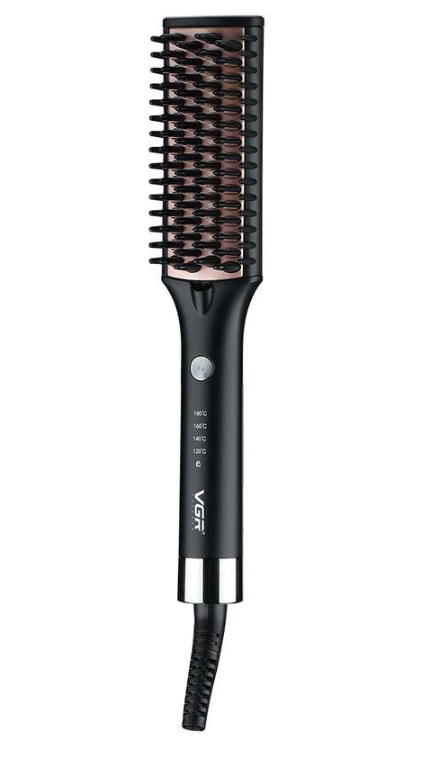Фен-щітка для волосся VGR V-590 з керамічним покриттям Чорний (14424350)