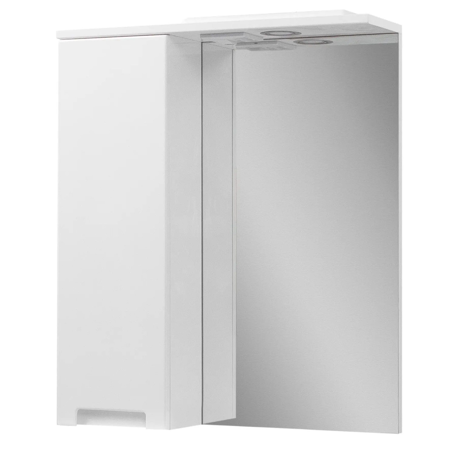 Шкаф в ванную зеркальный Van Mebles Runa 735x700 мм L с LED подсветкой прямоугольный (MRT-000006932)