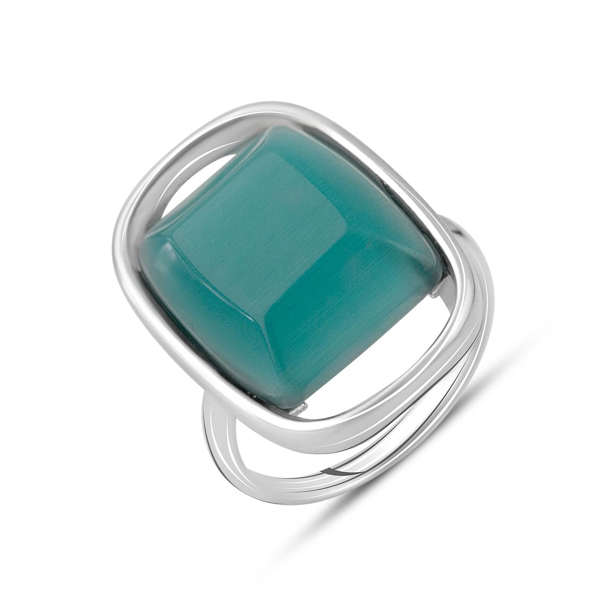 Кольцо серебряное с кошачьим глазом 11,75 ct 7,02 г р. 17 (2125952) Кольцо серебряное с кошачьим глазом 11,75 ct 7,02 г р. 17 (2125952)