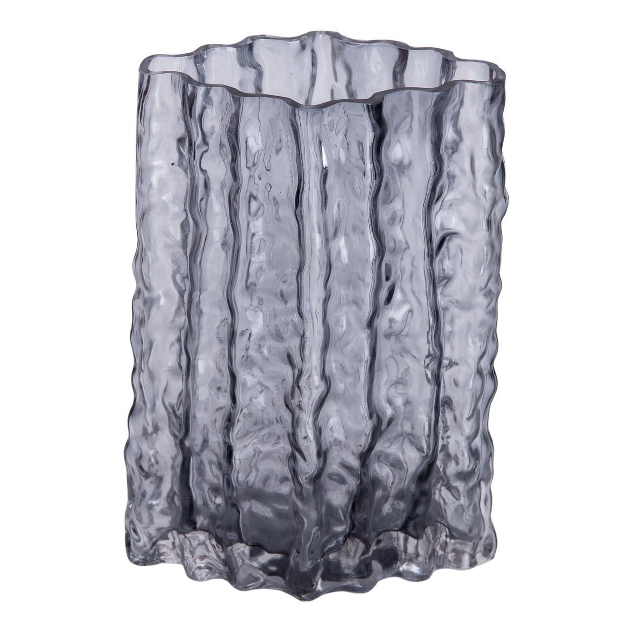 Ваза стеклянная для цветов Light House 21 см Серый (LG-20219)