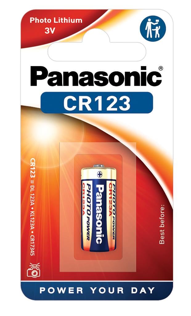 Батарейка литиевая Panasonic Lithium Power CR123A CR-123AL/1BP 3V блистер 1 шт. CR17345 (2704)