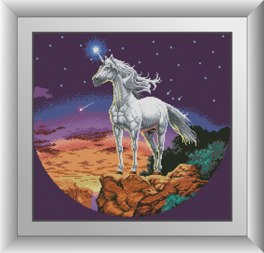 Алмазная мозаика Dream Art Таинственный единорог 50x53 см (DA.30510)