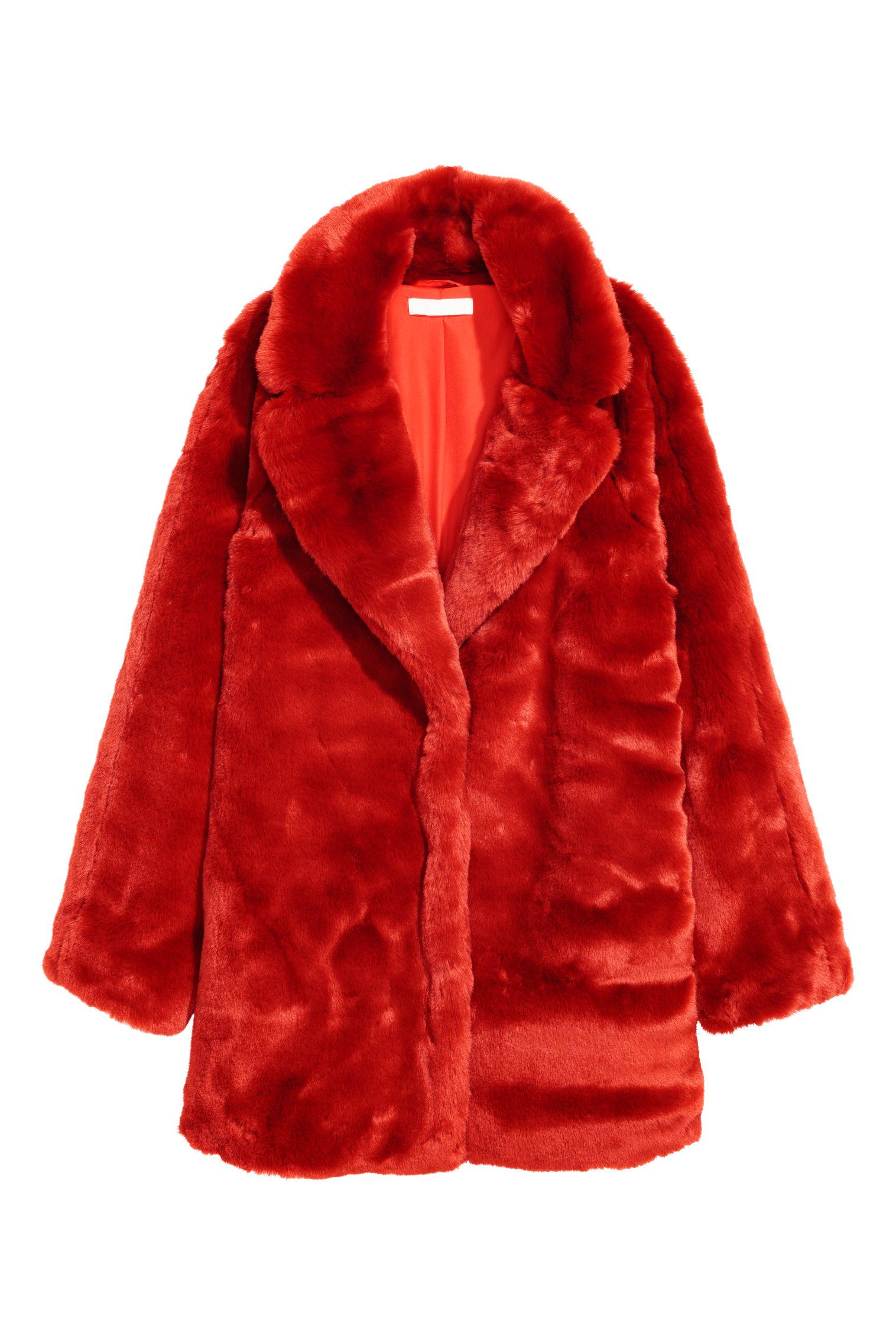 Шуба H&M р. 38 Красный (6085904676)