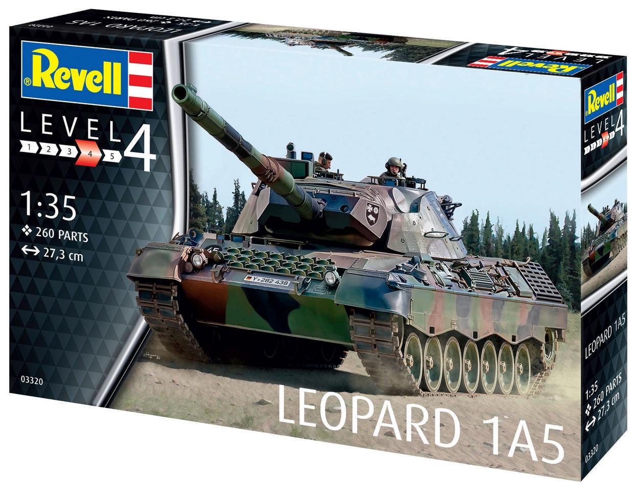 Сборная модель Revell Танк Leopard 1A5 уровень 4/1:35 (RVL-03320) - фото 2