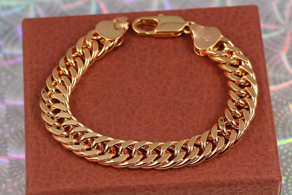 Браслет Xuping Jewelry Кобра 10 мм 19,5 см Золистый (1739626183)