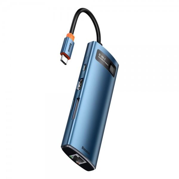 Картрідер Baseus Metal Gleam WKWG000103 USB Type-C 100 Вт 8в1 (1781180007)