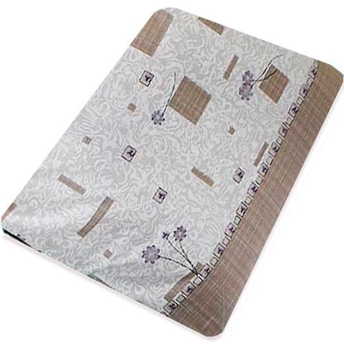 Простынь на резинке Т0412 140х200 см Бежевый/Коричневый (128372)