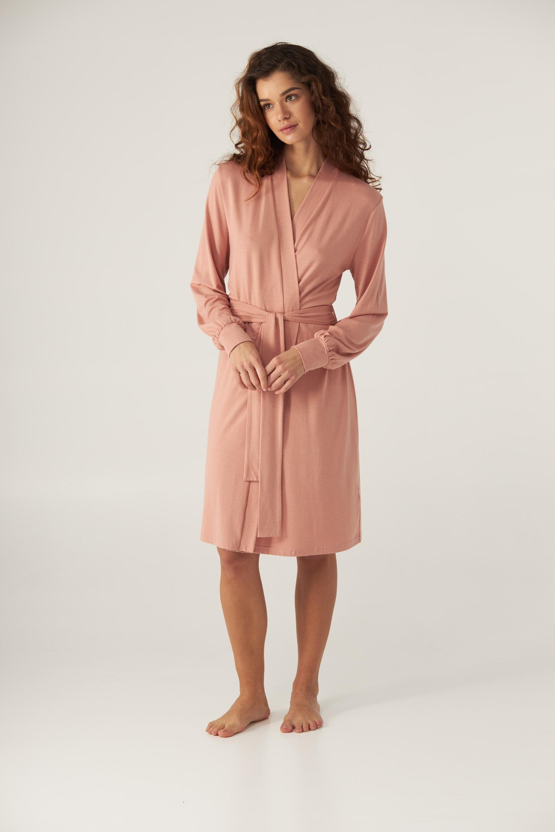 Халат женский Ellen Honey lgm 200/33/02 S Пыльная роза