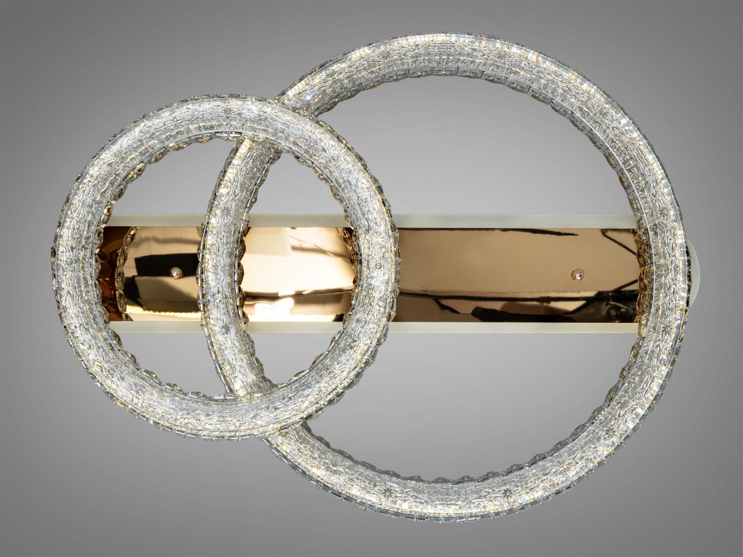 Люстра потолочная хрустальная 180W/пульт Золотой (MX6027/600+400S-gold)