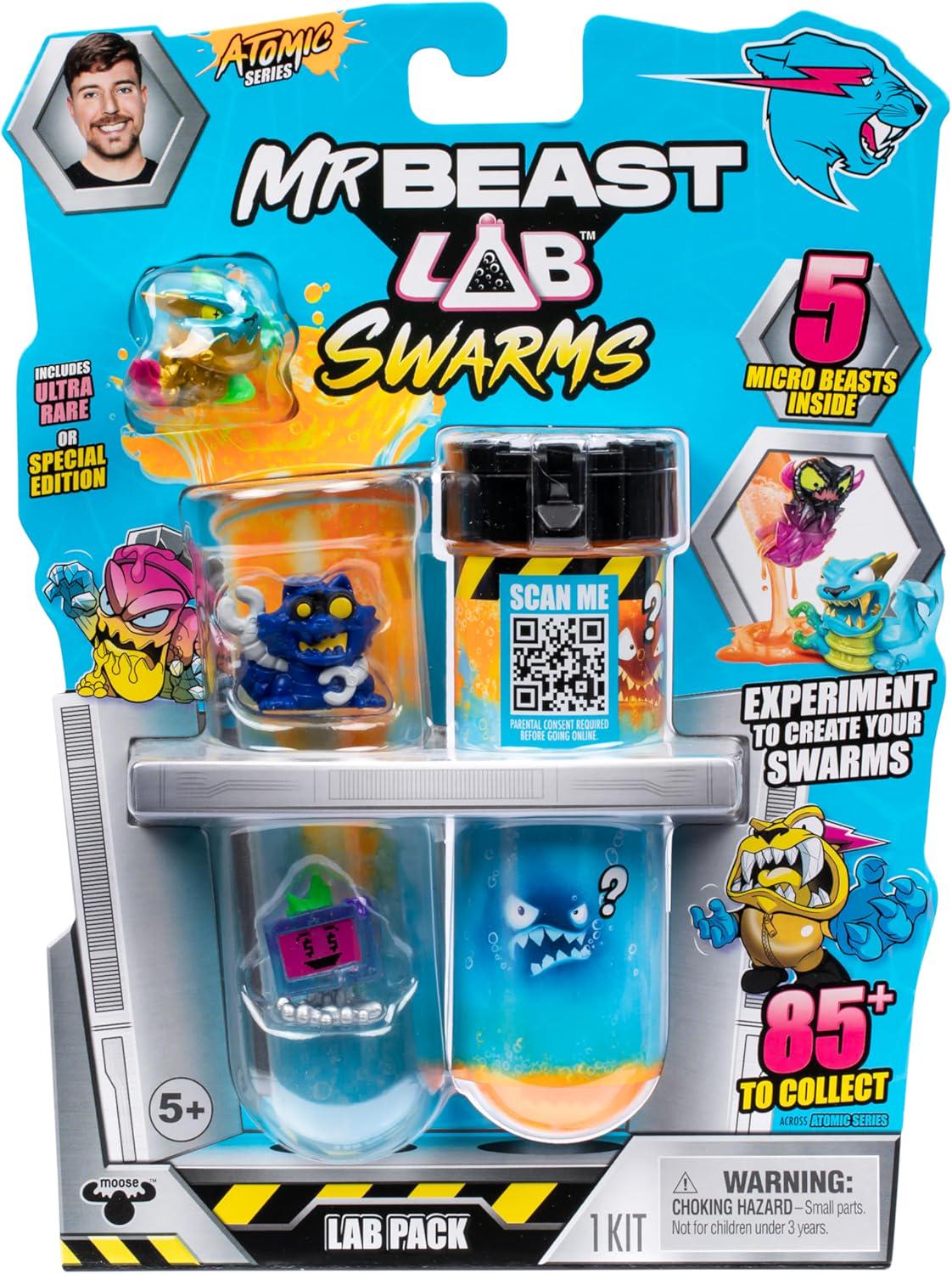 Игровые фигурки MrBeast Lab Swarms Lab Series 2 Atomic Lab 5 Pack Collectible Micro Beasts (30641962) Игровые фигурки MrBeast Lab Swarms Lab Series 2 Atomic Lab 5 Pack Collectible Micro Beasts (30641962)